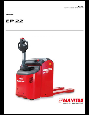 Transpalete cu operator pedestru Manitou EP 22