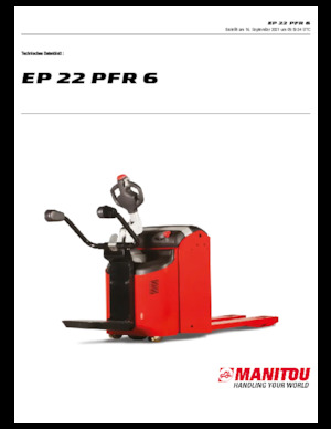 Transpalete cu operator pedestru Manitou EP 22 PFR 6