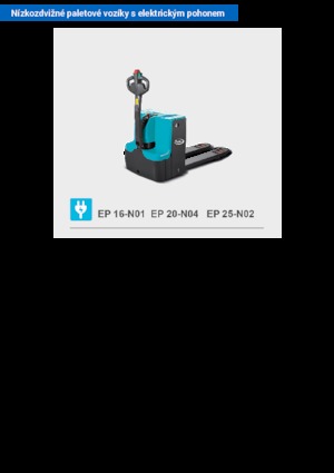 Transpalete cu operator pedestru Baoli EP 25-N02