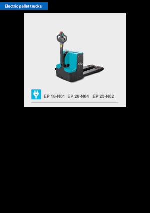 Transpalete cu operator pedestru Baoli EP 25-N02