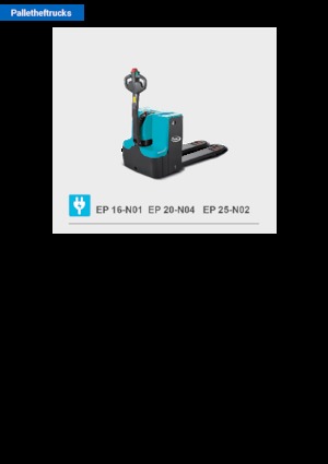 Transpalete cu operator pedestru Baoli EP 16-N01