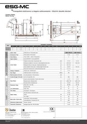 Transpalete cu operator pedestru CVitalia ESG-MC 16