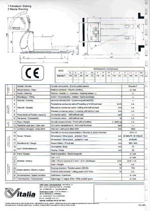 Transpalete cu operator pedestru CVitalia Express T