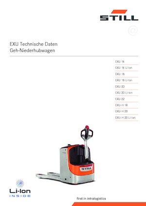 Transpalete cu operator pedestru Still EXU 20