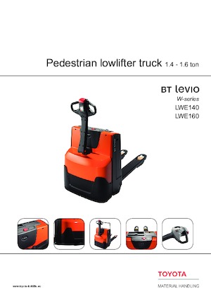 Transpalete cu operator pedestru BT LWE 160