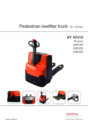 Transpalete cu operator pedestru BT LWE 180