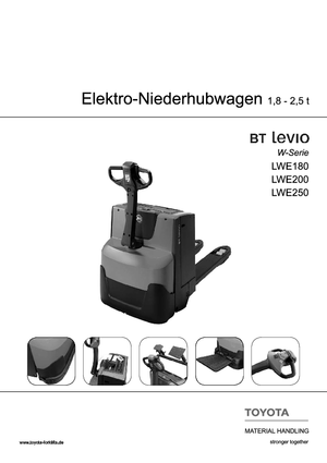 Transpalete cu operator pedestru BT LWE 180