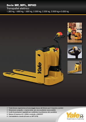 Transpalete cu operator pedestru Yale MP22AC