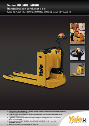 Transpalete cu operator pedestru Yale MP22AC