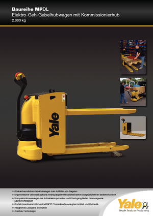 Transpalete cu operator pedestru Yale MP20DL