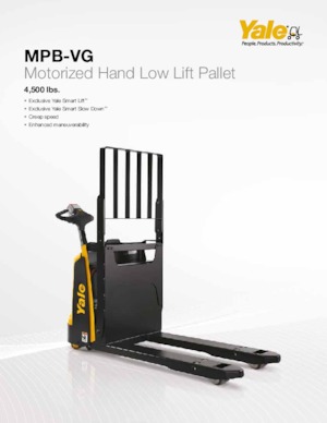 Transpalete cu operator pedestru Yale MPB045-VG