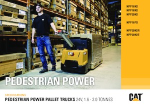 Transpalete cu operator pedestru Caterpillar NPP16PD