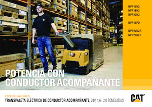 Transpalete cu operator pedestru Caterpillar NPP16PD