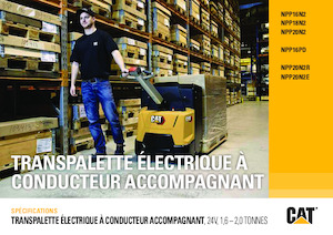 Transpalete cu operator pedestru Caterpillar NPP16PD