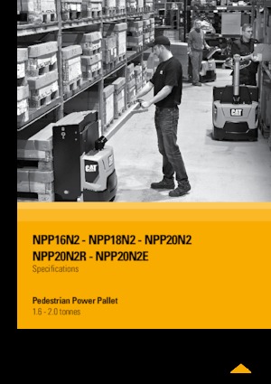 Transpalete cu operator pedestru Caterpillar NPP16N2