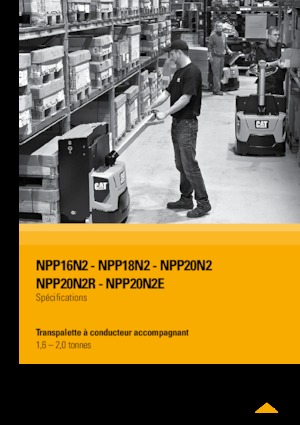 Transpalete cu operator pedestru Caterpillar NPP16N2