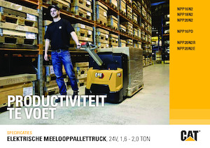 Transpalete cu operator pedestru Caterpillar NPP16N2