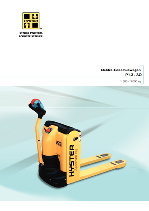 Transpalete cu operator pedestru Hyster P1.8