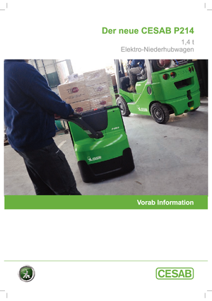 Transpalete cu operator pedestru Cesab P 214