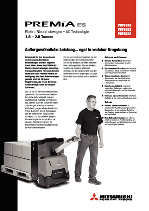 Transpalete cu operator pedestru Mitsubishi PBP18N2 