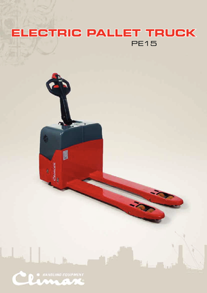 Transpalete cu operator pedestru Climax PE 15