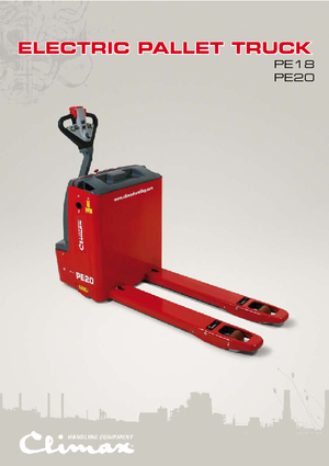 Transpalete cu operator pedestru Climax PE 18