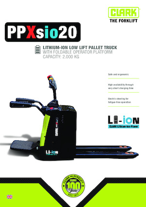 Transpalete cu operator pedestru Clark PPXsio 20