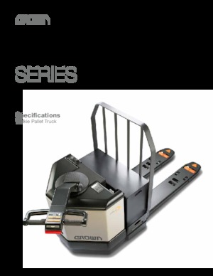 Transpalete cu operator pedestru Crown PW 3520-60