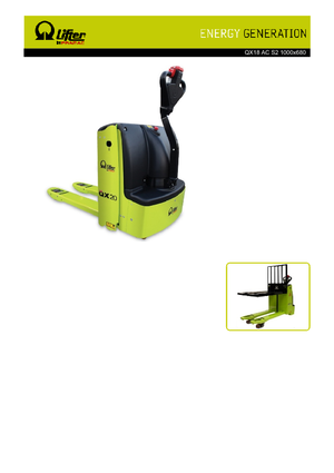 Transpalete cu operator pedestru PRAMAC Lifter QX 18