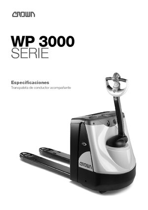 Transpalete cu operator pedestru Crown WP 3015