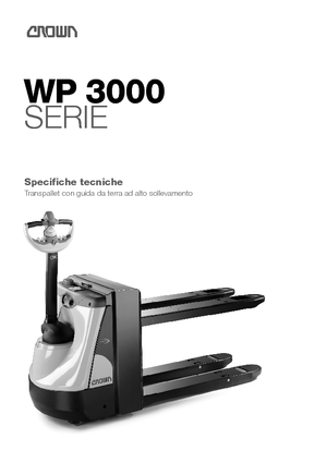 Transpalete cu operator pedestru Crown WP 3080