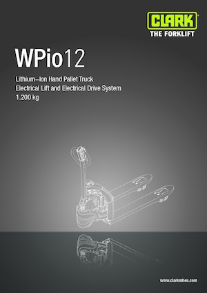 Transpalete cu operator pedestru Clark Wpio 12