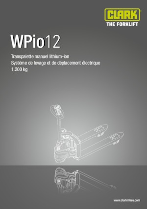 Transpalete cu operator pedestru Clark Wpio 12