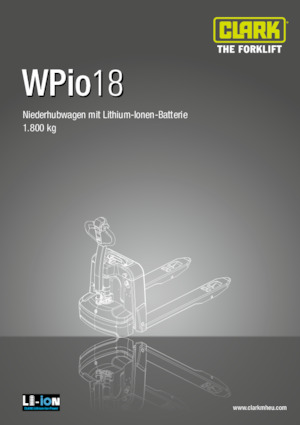 Transpalete cu operator pedestru Clark Wpio 18