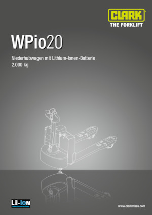 Transpalete cu operator pedestru Clark Wpio 20