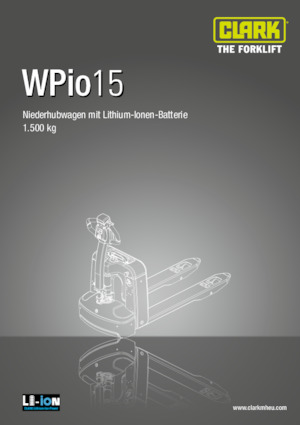 Transpalete cu operator pedestru Clark Wpio15