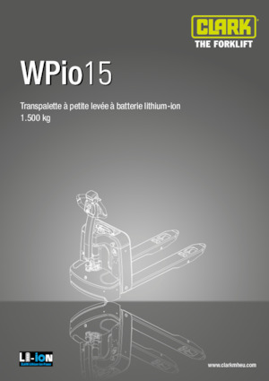 Transpalete cu operator pedestru Clark Wpio15