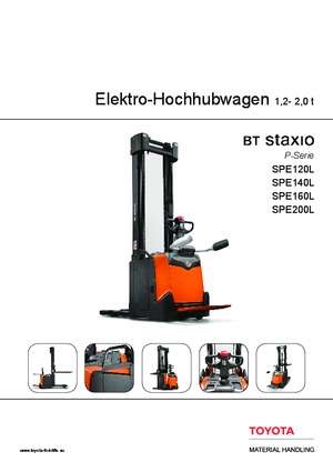 Stackere (transpaleți) mobile BT SPE 200 L