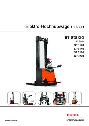 Stackere (transpaleți) mobile BT SPE 140