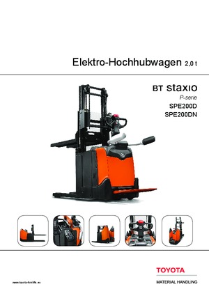 Stackere (transpaleți) mobile BT SPE 200 D