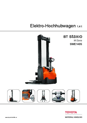 Stackere (transpaleți) mobile BT SWE 140 S