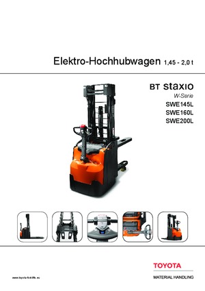 Stackere (transpaleți) mobile BT SWE 145 L