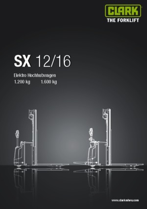 Stackere (transpaleți) mobile Clark SX 12