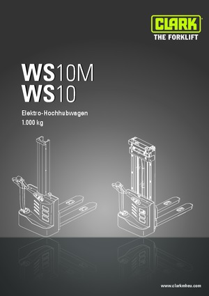 Stackere (transpaleți) mobile Clark WS 10 M
