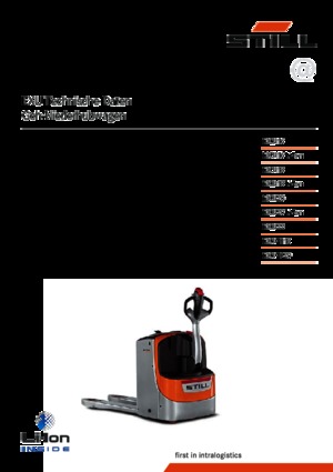 Transpalete cu operator pedestru Still EXU 18