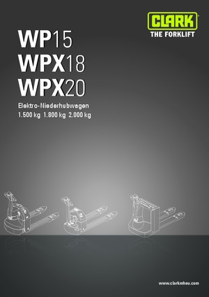 Transpalete cu operator pedestru Clark WP 15
