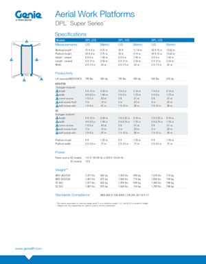 Nacele verticale cu un singur catarg Genie DPL 25 S