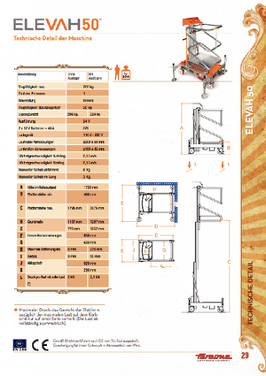 Nacele verticale cu un singur catarg Faraone Elevah 50