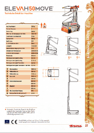 Nacele verticale cu un singur catarg Faraone Elevah 50 Move
