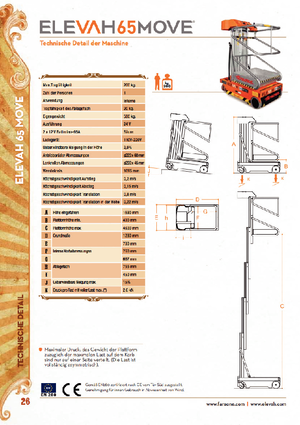 Nacele verticale cu un singur catarg Faraone Elevah 65 Move